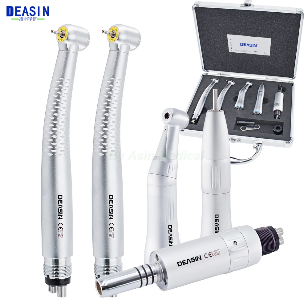 Dental Handpiece 5 LED High Speed Handpiece Air Turbine inner water channel Low High Speed Standard 2/4Holes dentistry tools