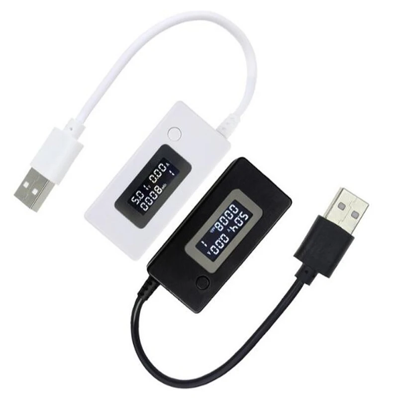 USB Tester DC Digital Voltmeter Ammeter Charger Battery Capacity Voltage Current Tester LCD USB Tester 3-7V Meter Detector For S