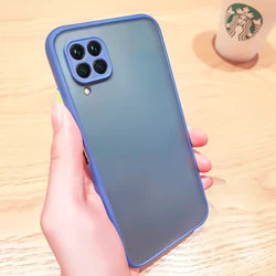 Soft Case for Huawei P40 Lite CASE Luxury Matte Cartoon Candy Color Original Thin Shock Back Cover for Huawei P40Lite Nova 6SE