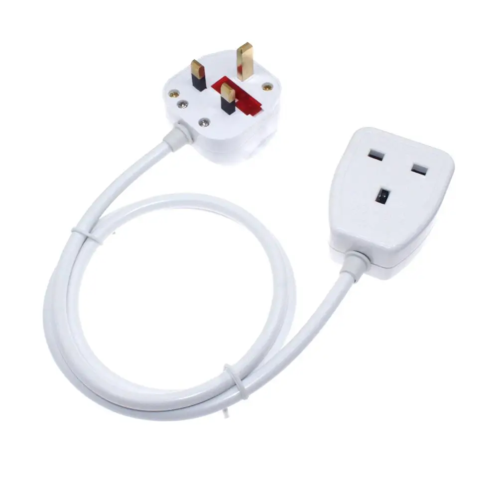 UK Plug To Socket Power Extension Cable With Power Switch, Singapore Malaysia HK Male To Female 3Pin AC Power Cord 0.3m-5m