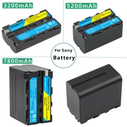 3200mAh/5200mAh/7800mAh NP-F550 NP-F770 NP-F970 NPF960 NPF970 bateria do Sony PLM-100 CCD-TRV35 MVC-FD91 MC1500C