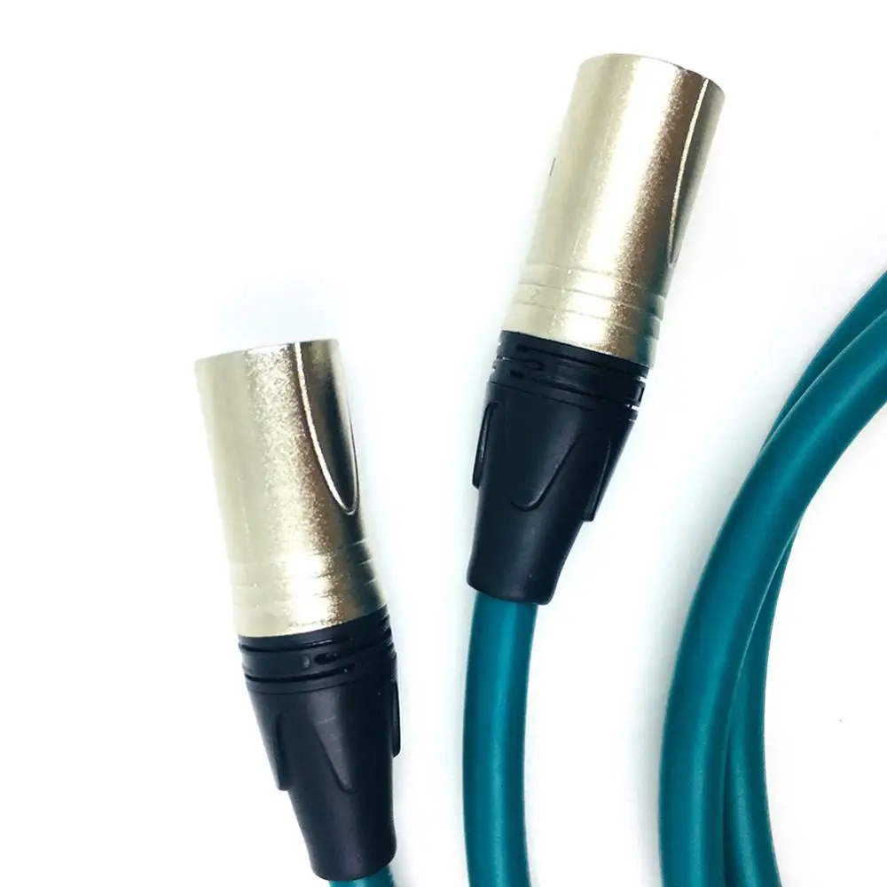 Hifi audio XLR Male to RCA male Cable  Dual 3 Pin  XLR Male to RCA Male plug Audio Cable