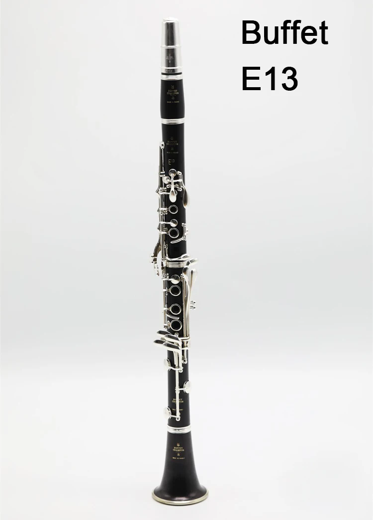 Novo Buffet crampon blackwood clarinete e13 modelo bb clarinetes baquelite 17 teclas instrumentos musicais com palhetas de bocal