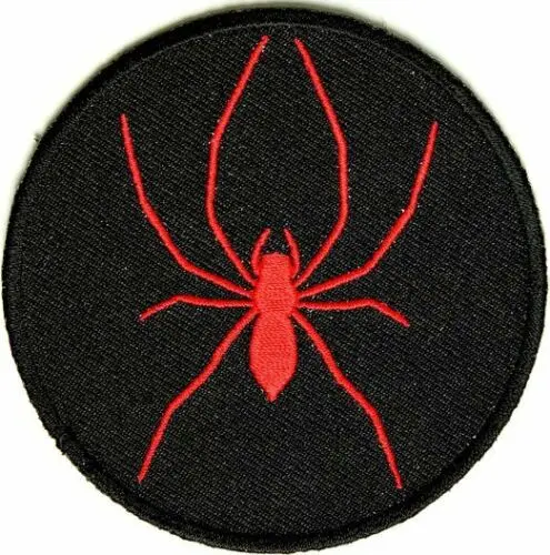 

Hot! Red Spider in Black Circle - MOTORCYCLE VEST Biker Embroidered Iron on Patch (≈ 5 cm)