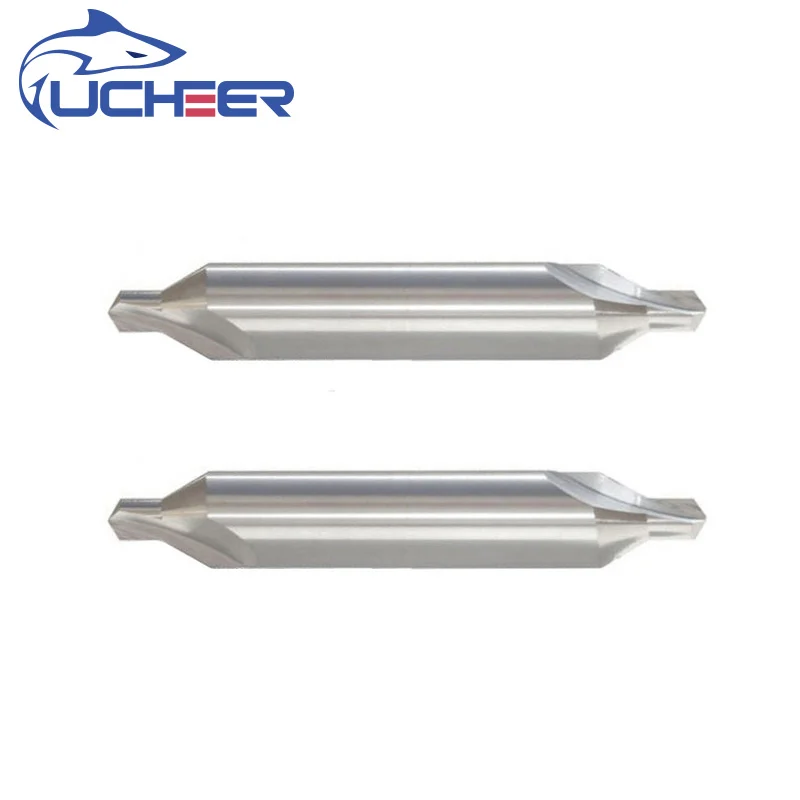 UCHEER Carbide A Type Center Drill Bits 60° Countersink cutter milling