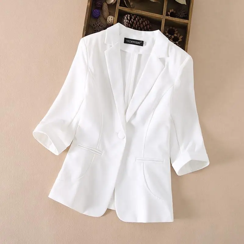 Blazer da donna Blazer a maniche lunghe giacca da donna giacca da donna femminile giacca da donna Femme rosa nero bianco giacca da lavoro per ufficio autunno