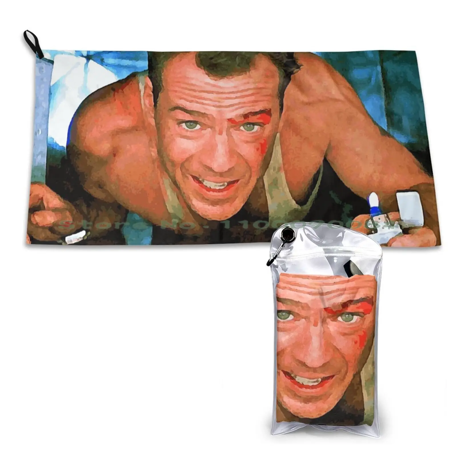 Come Out To The Coast We'll Get Together Have A Few Laughs.'' Quick Dry Towel Gym Sports Bath Portable Bruce Willis Die Hard