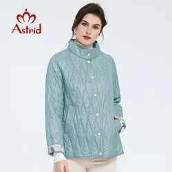 Astrid 2022 new  Spring fashion Short women coat Stand collar high quality female Outwear trend Urban Thin Jacket AM-9423