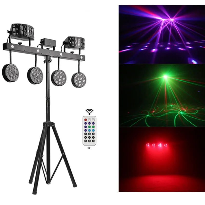 ADJ Neue Licht Stehen LED 4 Par Kombiniert Wirkung Licht Bühne Lichter Par Laser Derby Strobe Party Beleuchtung Für Bar