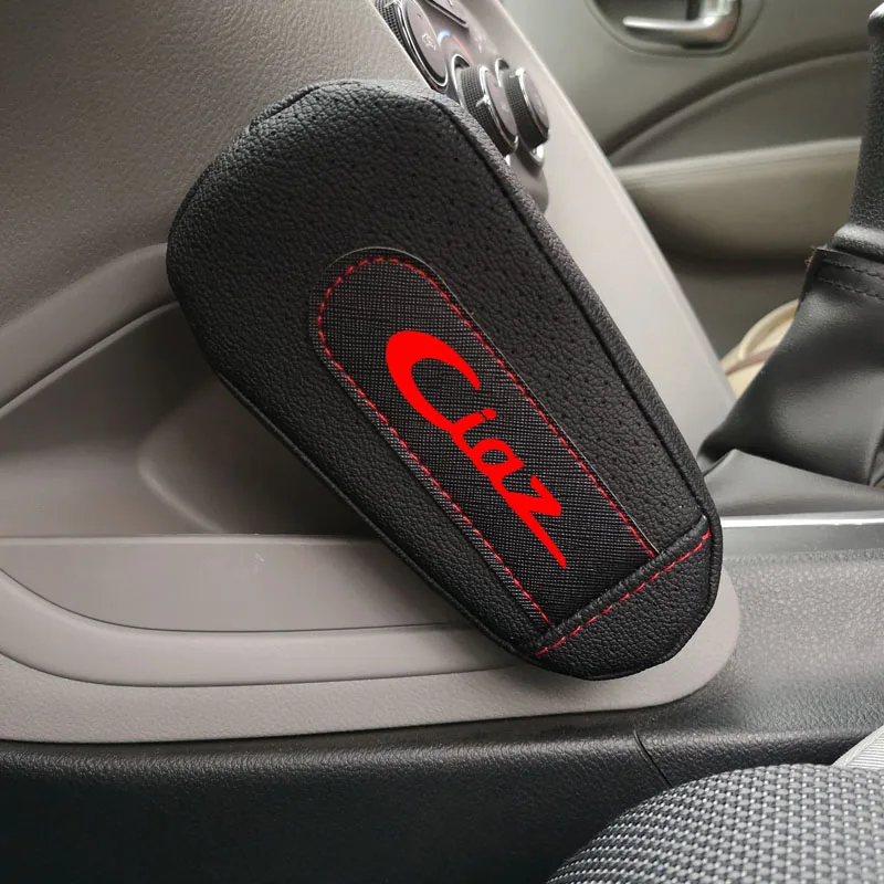Leather Knee Pad handrail pad Interior Car Accessories For Suzuki Ciaz