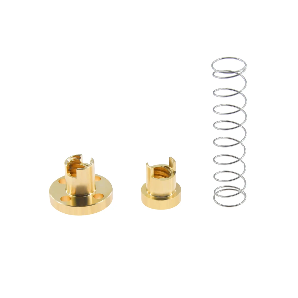 T8 Anti Backlash Spring Loaded Nut Elimination Gap Nut for 8mm Acme Threaded Rod Lead Screws DIY CNC 3D Printer Parts