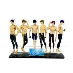 Free! group Nanase Haruka Tachibana Makoto Rin Matsuoka Hazuki Nagisa Ryugazaki Rei acrylic stand figure holder topper anime