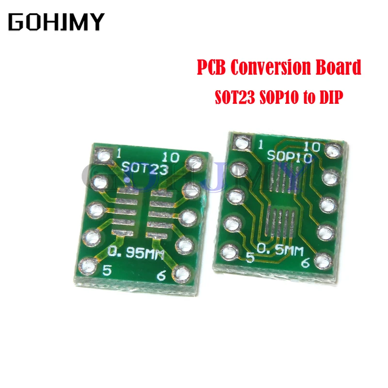 10PCS PCB Board SMD Turn To DIP Adapter Converter Plate SOP 8/16/14/20/24/28P SOT89 SOT23 SOT223 TO DIP SOP/MSOP/TSSOP