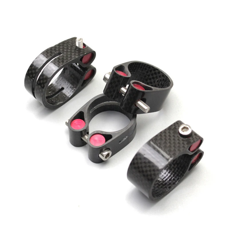 Mountain Bike Carbon Fiber Seat Tube Clamp No Standard Locking Seat Tube Post Pole Clamp Road Bike Accessories Seat Tube Clamp