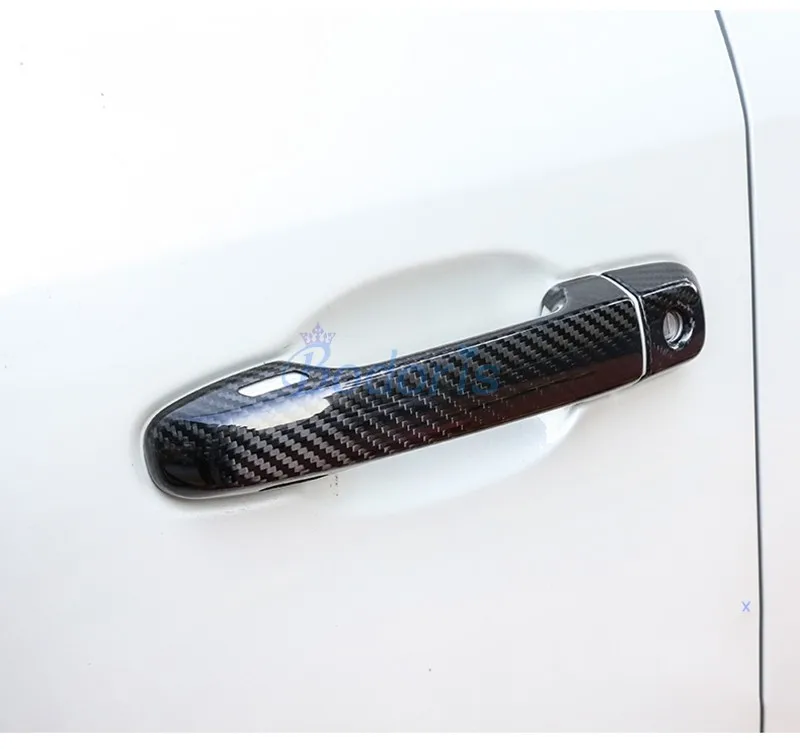 

Carbon Fiber Color Door Handle Cover Grab holder Frame 2010 2011 2012 2013 2014 2015 2016 2017 For Lexus GX GX460 Accessories