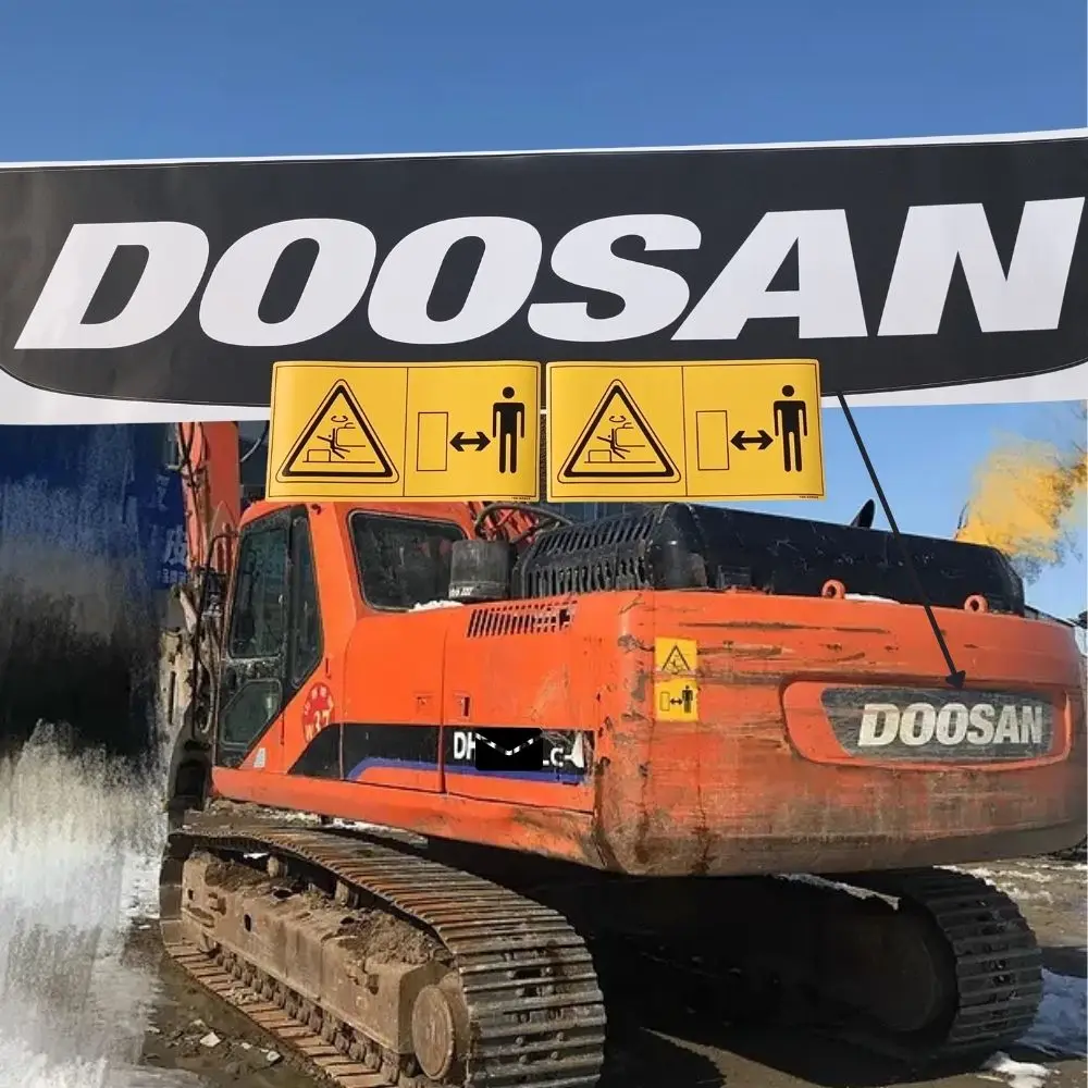 For DOOSAN DH220/225 Excavator Sticker All Car Stickers Vehicle Mark Excavator Display Sticker Icon