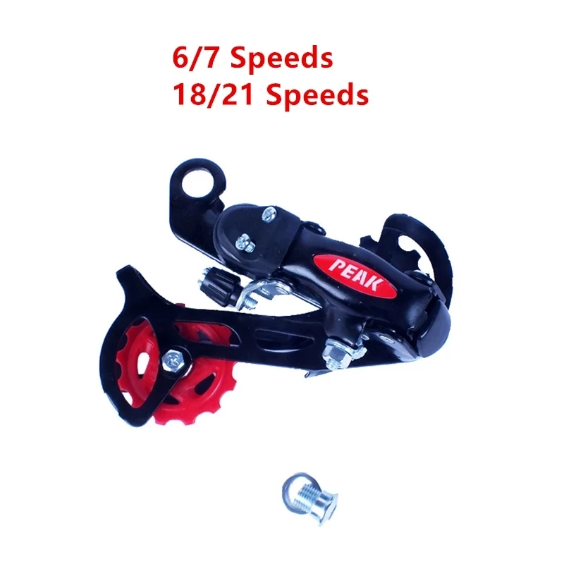 Mountain Bike Bicycle Rear Derailleur 6 7 Speeds Road Foldable Back Transmission Guide wheel 18 21 Speed