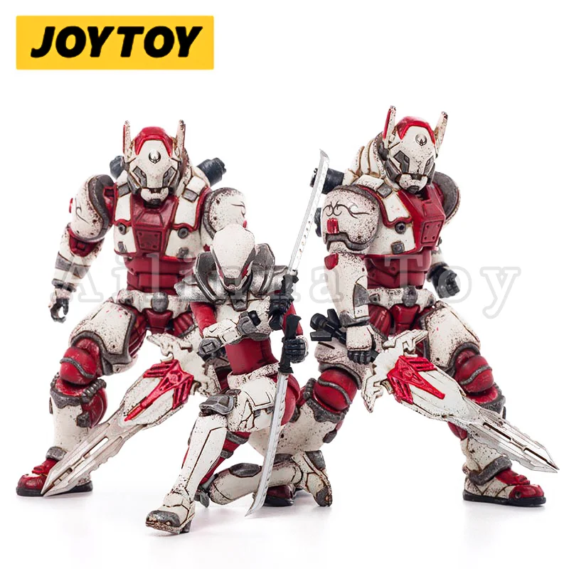 JOYTOY 1/18 3.75 Action Figure (3PCS/SET) Saluk-White Flame Legion Anime Collection Model Toy For Gift