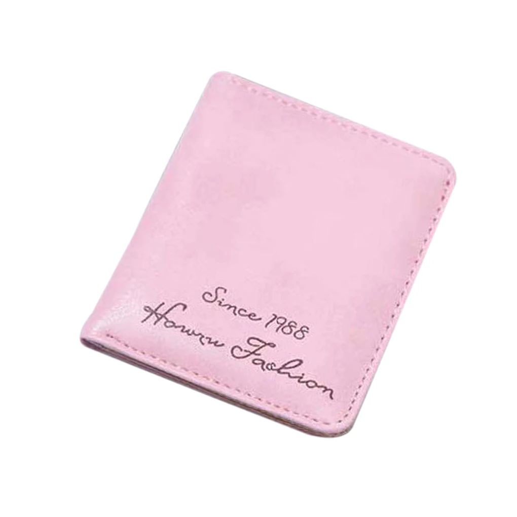 Funda de cuero sintético para chica, cartera bonita para tarjetas