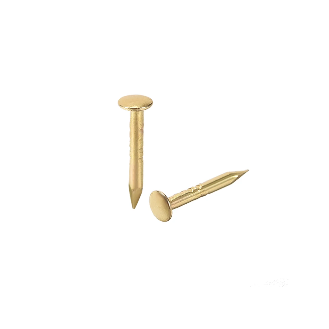 Uxcell 250pcs Small Tiny Nails 1mm x 8mm for DIY Decorative Household Accessories Gold Tone  for Home Garden DIY Application