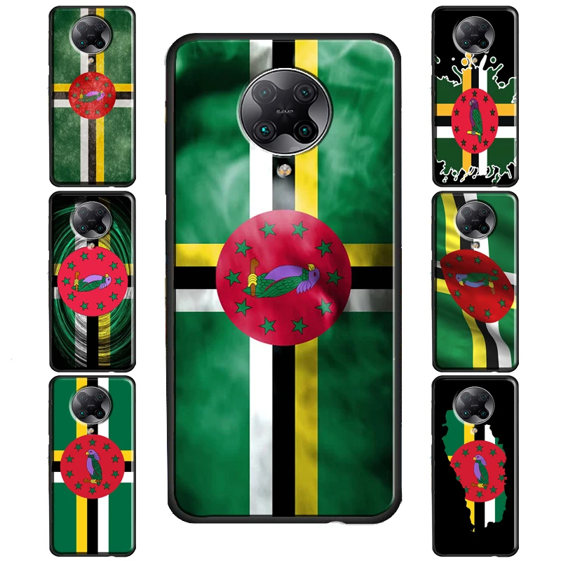 Dominica Flag Cover For POCO F3 X3 GT F1 F2 M3 M4 X4 NFC X3 Pro Case For Xiaomi 12 10T 11T Pro Mi 11 Lite