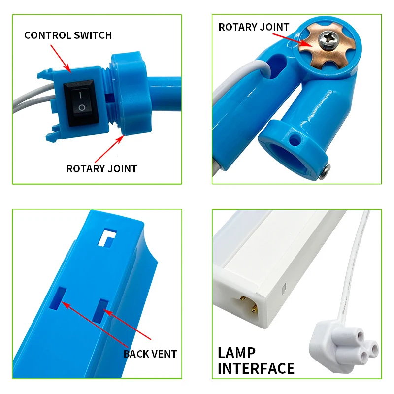 Lampe de travail LED, lampe à économie d'énergie pour éclairage de machine à coudre, lampe de travail HY-LED-A, accessoires de machine à coudre