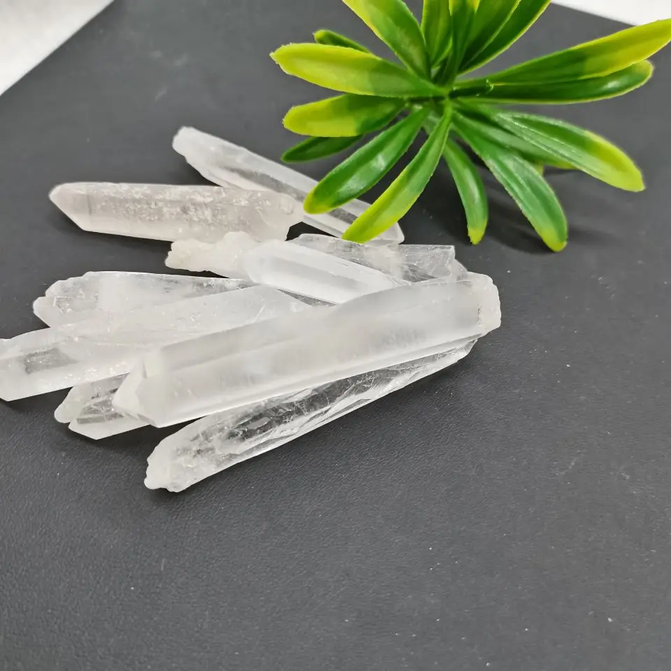 Natural White Crystal Pillar Crystal Point Mineral Embellishment Rehabilitation Bar Quartz Hexagonal Prism