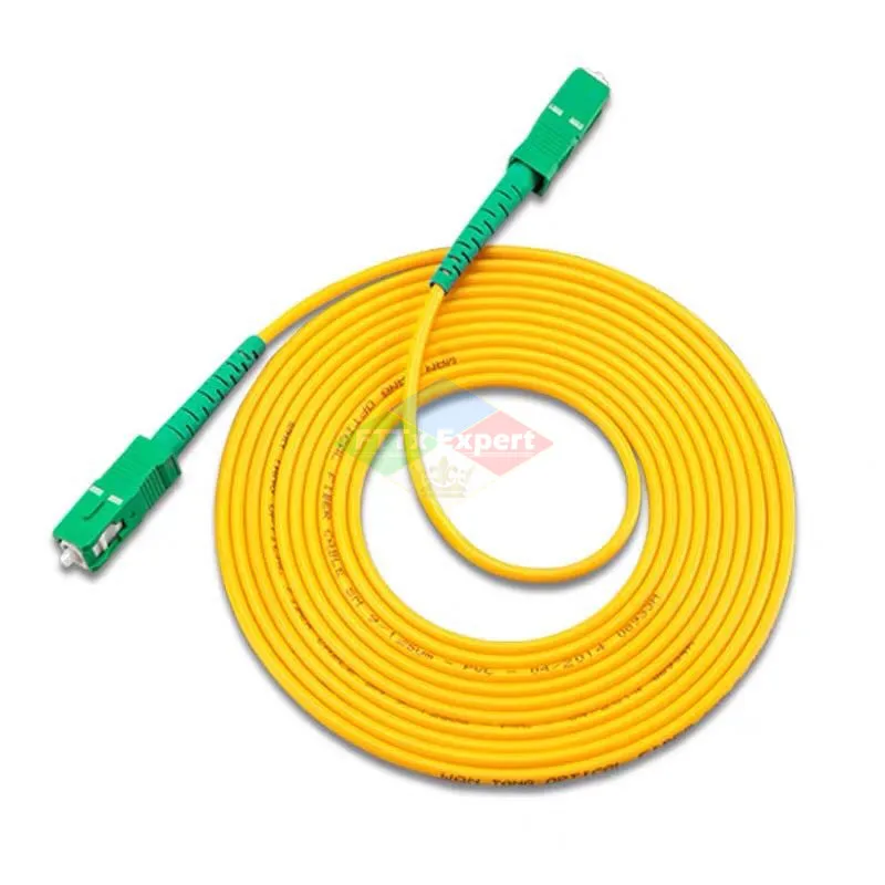 10 Stks/partij Sc/APC-SC/Apc Simplex 9/125 Single Mode Sm Glasvezelkabel Patchcord Fiber Jumper