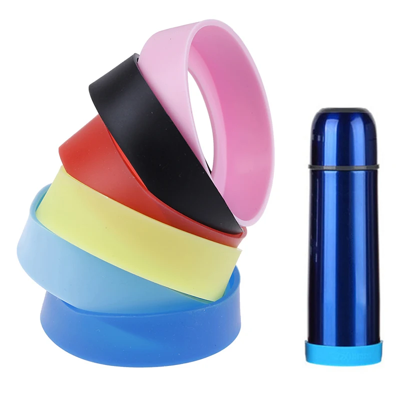 1Pcs Silicone Cup Bottom Protective Cover Cup Holder 6.5CM Thermos Cup Base Protective Case