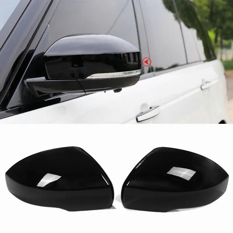 Fits For Land Range Rover HSE L405 2013-2021 ABS Glossy Black Side Mirror Cover Cap Replace Moulding Car Accessories 2PCS