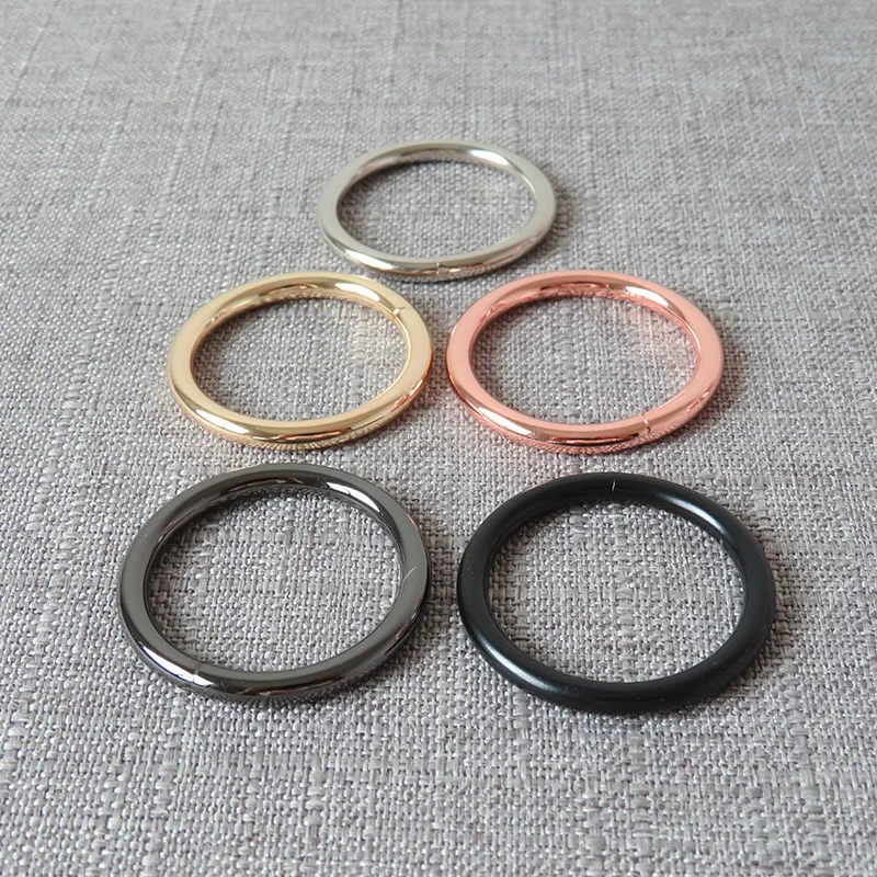 20Pcs/Lot 32mm Welded Metal O Ring Wheel Hardware Clasp Buckle For Bag Dog Pet Harness Knapsack DIY Sewing Garment Accessories