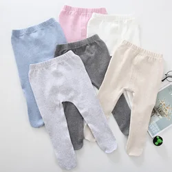 Baby newborn footed pants winter girl&boy cotton Leggings 0-24 months footed tight stocking girls spring Elastic pants1-3years