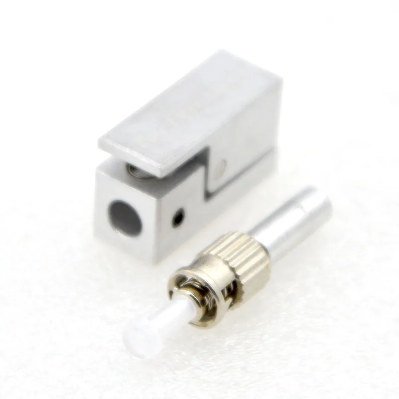 

6PCS NEW Hot Sell Optical Connector ST Flange Square Bare Fiber Adapter Coupler Connector Wholesale Free Shipping To Brazil