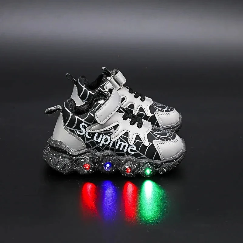 Boys' Light Shoes Spring And Autumn New 1-6-year-old Children's Sports Shoes Handsome Children's Shoes Casual Shoes