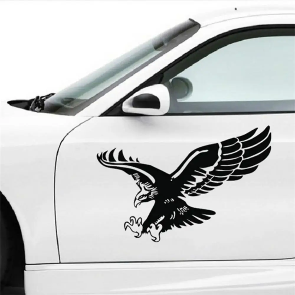 Eagle Shape Self-adhesive Car Sticker Auto Body Left Right Decal Easy to Install Strong Adhesion Anti-scratch Stickers DIY Decor