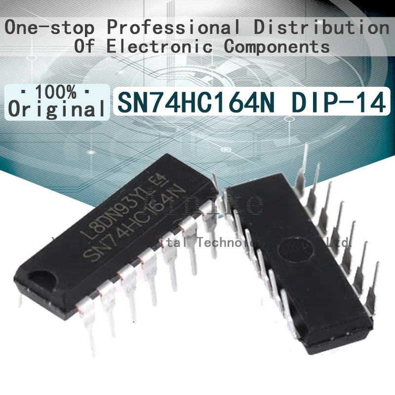 10/Pcs New Original 74HC164 74HC164N SN74HC164N DIP-14 8 bits string into/out of the shift register IC Chip