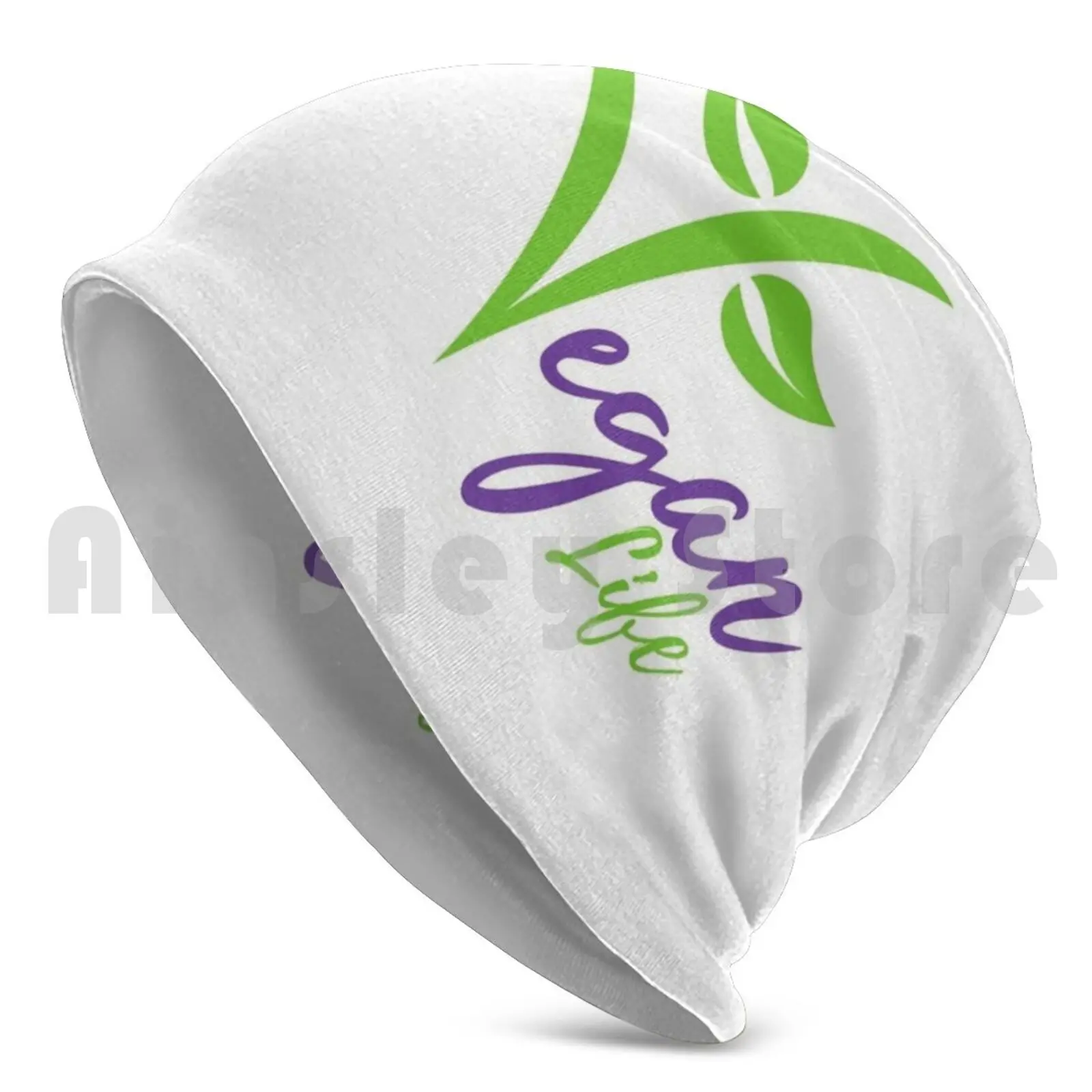 Vegan Life Beanie Hedging Cap DIY Print Cushion Vegan Life Vegan Veggie Vegan Food Healthy Eating Nutrition Healthy