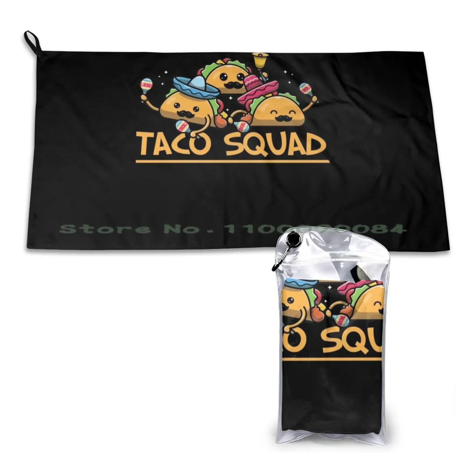 Taco Squad Quick Dry Towel Gym Sports Bath Portable Amazigh Skull Kabyle Jewelry Algeria Tunisia Morocco African Traditional