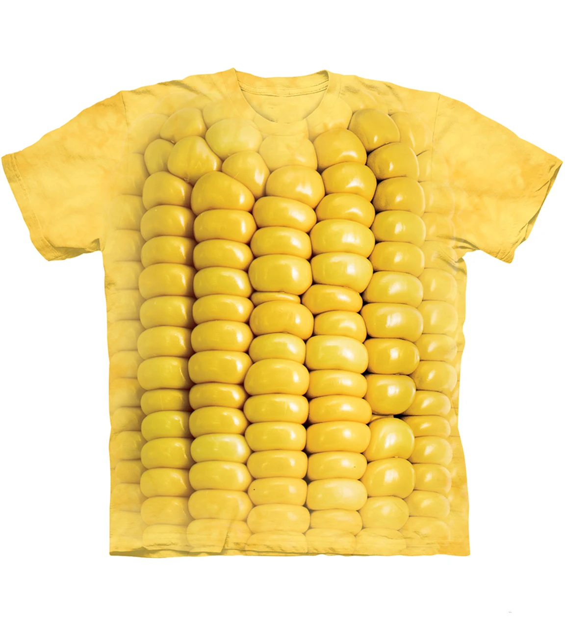 Food Corn 3D Print T-Shirts Men Women Fashion Streetwear O-Neck Short Sleeve T Shirt Harajuku Kids Boys Girls Tees Tops Clothing