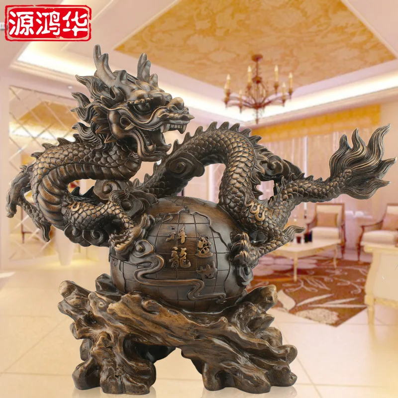 Source Huaxiang Long Sheng Shilong Figure Dragon animal ornaments resin crafts ornaments creative home furnishing