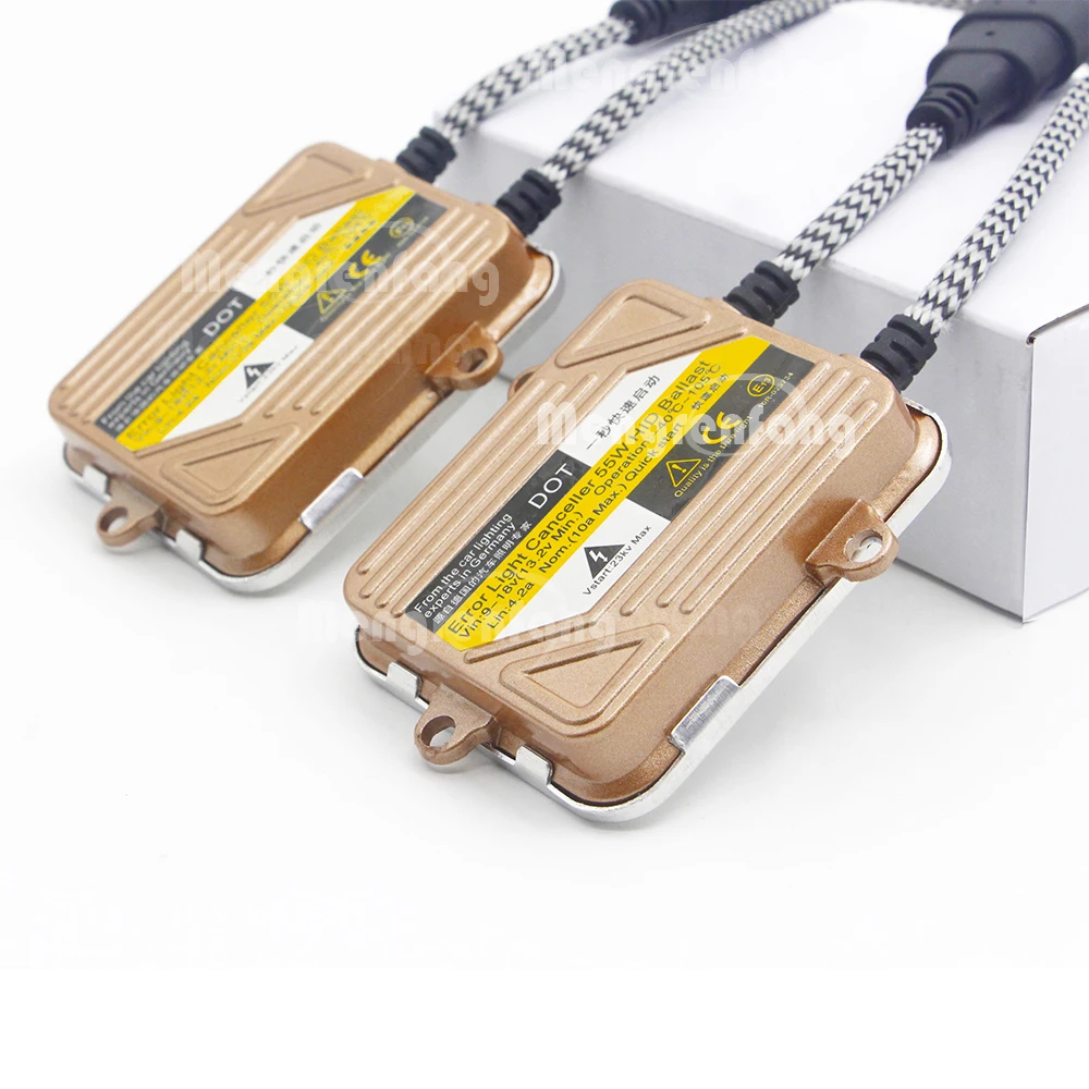 55W HID Xenon Ballast 12V Slim Digital Block Ballast Electronic Ignition For Xenon Bulb H1 H7 H4 H11 H3 9005 9006 9007 880 881