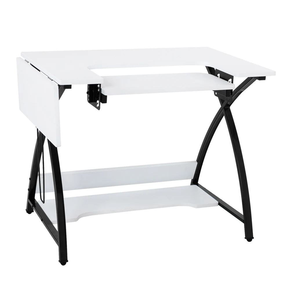 Oshion SCT-46 Sewing Machine Table Cutting Table Worktable  Computer Table White Computer Desk PC Laptop Study Table Workstation