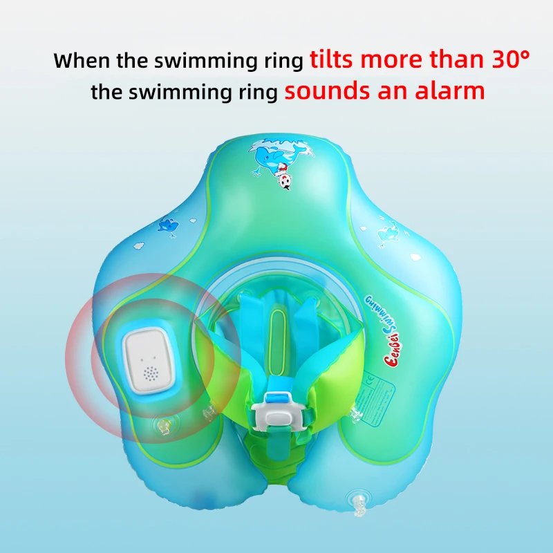 Eenbei baby swim float Rollver alarm baby swimming ring tilts more than 30° the swimming ring sounds an alarm care baby safety