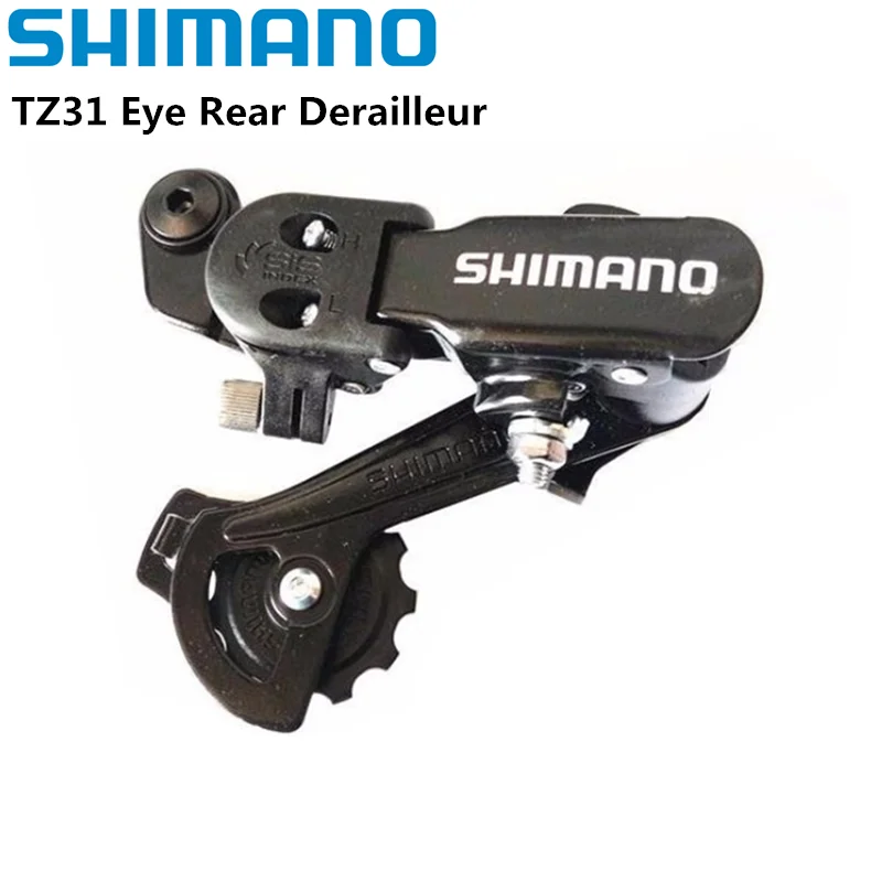 Shimano TOURNEY RD-TZ31-A-GS 6-скоростной 7-скоростной 18-скоростной 21-скоростной задний переключатель с крючком и ушком для горного велосипеда MTB