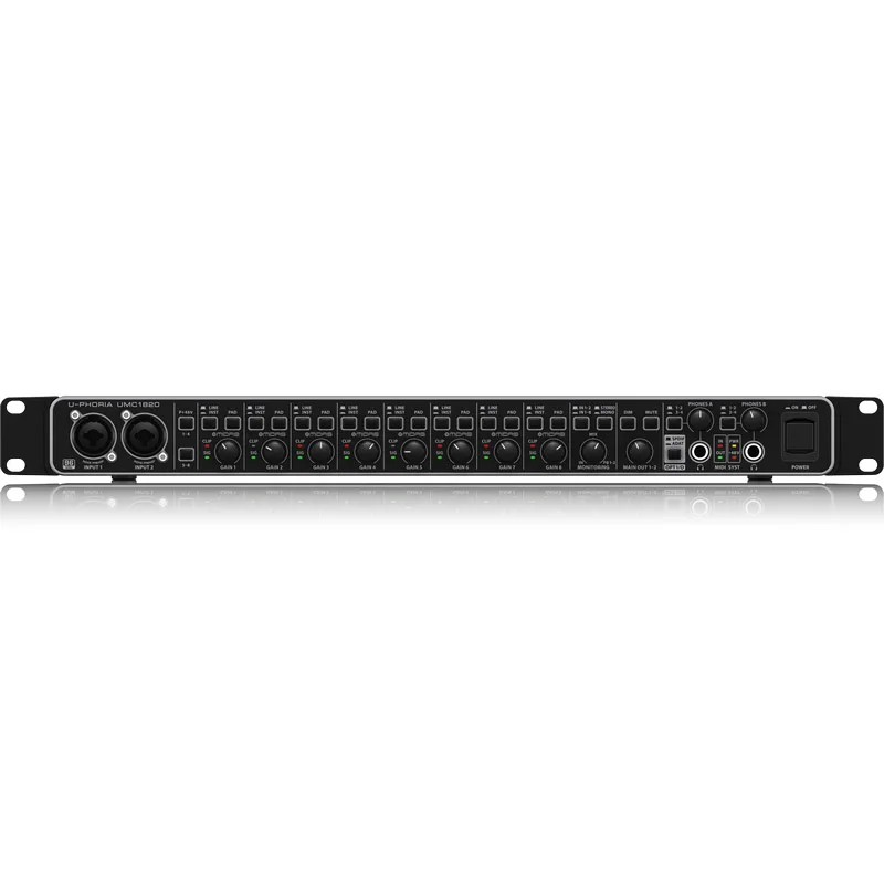 BEHRINGER UMC1820 18x20 USB الصوت/ميدي واجهة كارت الصوت السمعية 24 بت/96 كيلو هرتز لجودة الصوت المهنية