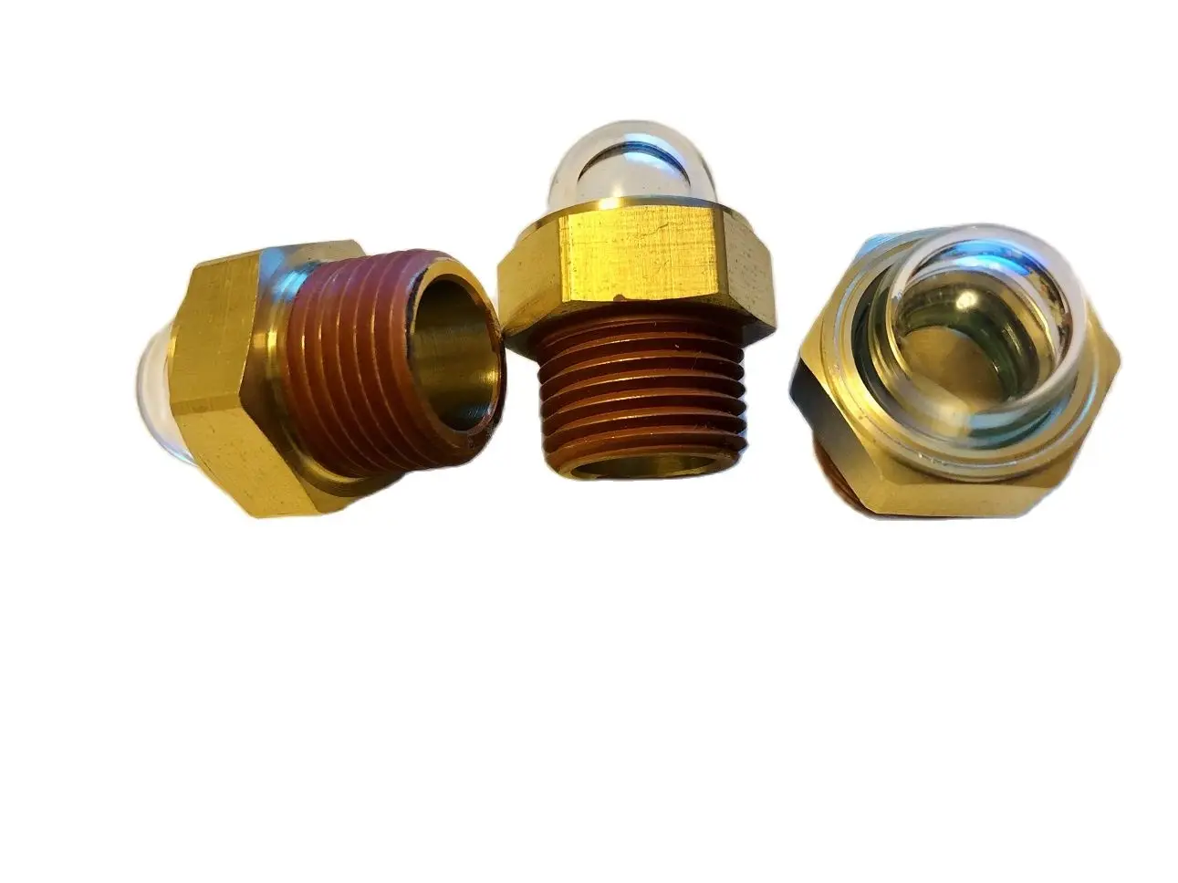 100Pcs Of 1/2NPT Brass Dome Oil Sight Glass,Oil Viewports,Fuel Tank Indicator For Air Compressor Gearbox Pump Differential Cover