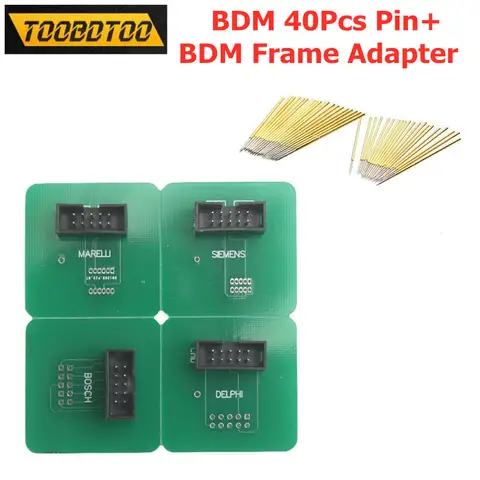 핀이 달린 BDM 프레임, 바늘 40 개, ECU 프로그래머 BDM 프레임 어댑터 40 개, BDM 핀 BDM 프레임 작업