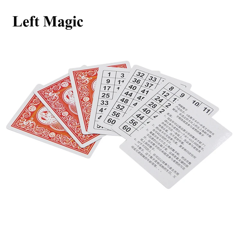 Digital Prediction Magic Tricks Mysterious Number Magic Props Close Up Street Illusion Gimmick Mentalism Puzzle Toys Magician