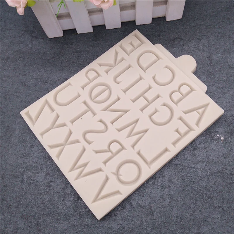 DIY Number Letter Fondant Silicone Mold Cake Decoration Sugar Tools Baking Sugarcraft Chocolate Clay Resin Moulds