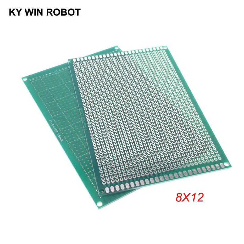 Placa de circuito impreso Universal para Arduino, prototipo de PCB de un solo lado, 8x12cm, 80x120mm, 1 pieza